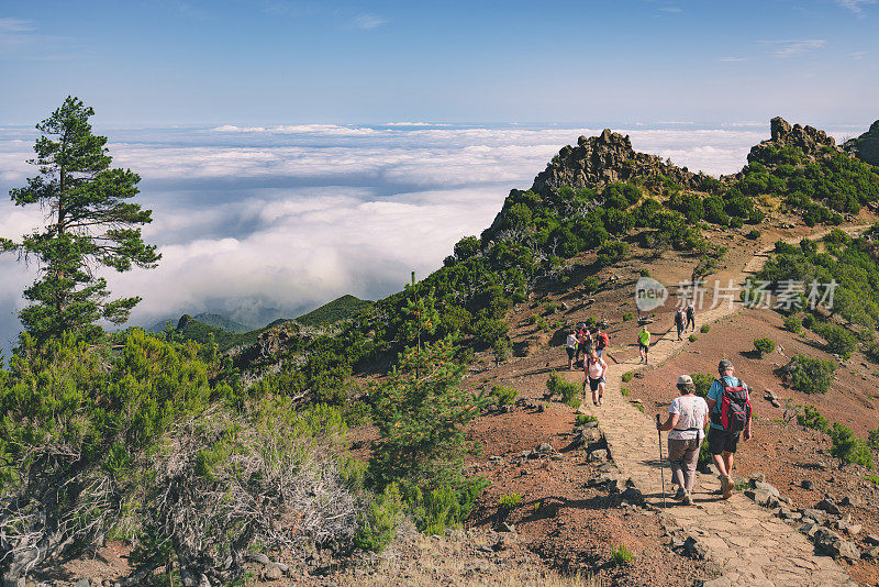 PR1 Pico do Arieiro - Pico Ruivo徒步旅行马德拉葡萄牙